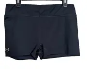 Under Armour Size XL Shorty Court Boy Compression Shorts Black Women's NWT