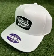 TaylorMade Allegiant A-Frame Snapback Golf Hat NEW White Regular