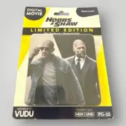 Fast and Furious Limited Edition Digital Movie, Hobbs & Shaw-Free Shipping !