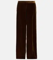 [Asceno] Asceno London velvet pajama pants AU 12 brown