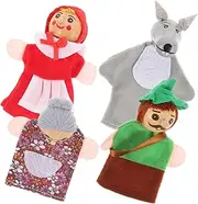 4pcs Cartoon Animal Finger Puppets Interactive Storytelling for Engaging Finger Puppets for Fun Role Playing and Creative Learning