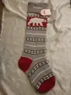 NWT POTTERY BARN KIDS CHRISTMAS STOCKING KNIT PERSONALIZED NAME ISAAC POLAR BEAR