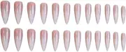 Elega White Ombre Stiletto Press-On Nails, 24-Piece Set