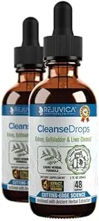 Cleanse Drops - Advanced Kidney & Gallbladder Cleanse Support Supplement - Liquid Delivery for Better Absorption - Chanca Piedra Used in Amazonian Rainforest