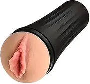 Realistic Lifelike 3D Textured Vaginal Stroker, Adult Sex Toy, Penis Stimulation Manual Masturbation Cup, Body-Safe Material, Portable