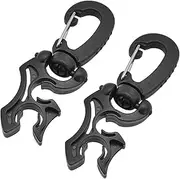 2 Packs Scuba Diving BCD Regulator Hose Holder with Clip Suit for Low/High Pressure Hoses Regulators Gauges Accessory