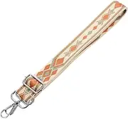 [Angoily] Adjustable Bag Strap Ethnic Style Wide Shoulder Strap Replacement with Buckles Durable and Material for Fashionable Travel