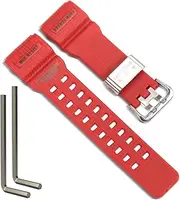 [WRISTARMOR] GG-1000 Natural Resin Strap Compatible with Casio Men's G-Shock Master of G MUDMASTER GG-1000-1A3JF GWG-100 Watch Band Replacement Wirstband