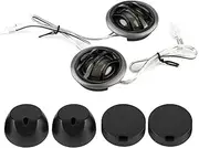 Zohisin 150W Car Mini Super Power Loud Audio Speaker Tweeter Loudspeaker Horn Iron Black 22mm Diameter 4 Ohms Impedance 91dB Sound Level 5A Current with A Pair of Horn