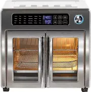 NEW Emeril Lagasse Stainless Steel 10-in-1 French Door AirFryer 360/FREE SHIP.