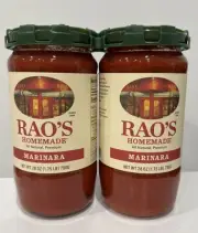 2 Pack Rao's Homemade Marinara Tomato Sauce 28 OZ Each Award Winner