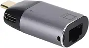 USB C to Ethernet Adapter, Portable Type‑C Male to RJ45 Female Adapter