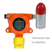 Ammonia NH3 Gas Detector Explosion-proof Fixed NH3 Gas Leak Detector 0-100PPm