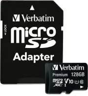 Verbatim 44085 Micro SDXC 128GB Card Adapter