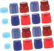 iplusmile 1Set Ac Valve Core Cap Durable Charging Port Caps for Car Air Conditioning Systems Includes Configuration for Comprehensive Maintenance and Protection