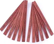 Sharpening Stone Set, 12pcs Knife Whetstones Set White Corundum Sharpener Honing Stone - Polishing Oil Stone Set Grits 320# 400# 600# 800# 1000# 1200#-(5.9x0.47x0.12Inch)