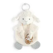 Demdaco Lamb Teether Buddy Rattle Plush Soft Toy