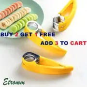 1/2Pcs Banana Slicer Fruit Knife Veggie Cucumber Cutter Kitchen Gadget Bar Tools