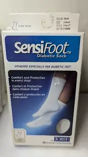 JOBST SensiFoot Crew CT Mild Compression Socks XS White