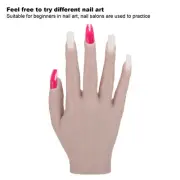 Silicone Nail Training Hand Flexible Joint Nail Art Practice Hand Bendable M CHW