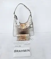 NEW BRAHMIN MACCHIATO OMBRE TABITHA W/ADY WALLET