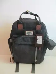Ruvalino Diaper Bag Backpack New Neutral Multi function Travel Dark Gray Baby