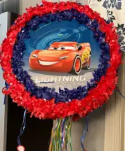 Disney - Pixar Car Pinata -with Pull String - Party Game & Candy Holder