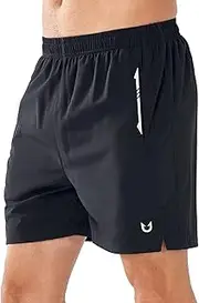 [NORTHYARD] Sports Shorts Men's Lightweight Running Shorts Quick-Drying Sports Trousers Short Running Shorts for Basketball Gym Tennis with Zip Pocket