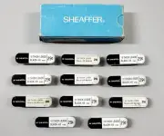 Vintage Sheaffer Thick Leads BLACK HB Medium 11 Tins of 18 with Box 198 Total