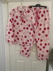 Peter Alexander Ladies Pyjama Set Pink Spot Medium