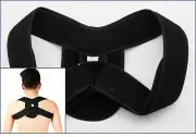 L Blk Posture Support Back Correction Straighten Hunchback Brace Strap Kyphosis