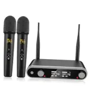 Wireless Microphone System Karaoke Machine - Rechargeable Handheld Dynamic