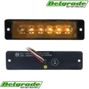 Warning Lights, Warning Light Mini Strobe LED Amber 6-Di