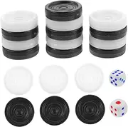 GARVALON 1 Set Chess Pieces Plastic Backgammon Replacement Lightweight Game Pieces for Boys and Girls