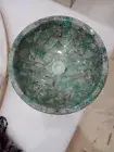 amazonite stone round sink, vessel sink bowl, interior bathroom vanity counter