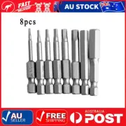 8PCS Hex Key Bit Set Quick Change Connect Driver Power Drill Metric