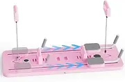 Ab Trainer,Ab Exercise Machine, with Elbow Support, Automatic Rebound Abdominal Board,Abs Exercise Machine Home Workout Equipment(Pink)