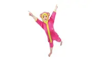 XTM Baby Toddler Panda Pink Onesie Microfleece Suit Size 0 - 1