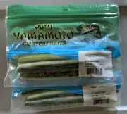 2 Packs Gary Yamamoto 5” Yamasenko Watermelon Cream Lam