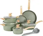 MAISON ARTS Kitchen Cookware Sets Nonstick, 12 Piece Pots and Pans Set Granite C