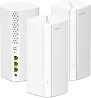 Tenda Nova MX12 AX3000 Mesh Wi-Fi 6 System - 5-7 Rooms Wi-Fi Coverage - Whole Home Wi-Fi Mesh System - 1.7 GHz Quad-Core CPU - HE160 - Dual-Band Gigabit Mesh Network 3-Pack