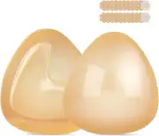 Double Sided Sticky Bra Inserts, Reusable Push up Adhesive Pads, 2 Pack