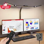LED Desk Lamp 24W Clamp Architect Light Dimmable Sensor Rotatable Base Home Offi