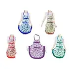 Peachskin Flower Floral Pattern Women Apron for Home Decorative Kitchen Aprons