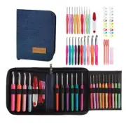 20 Sizes Crochet Hooks Complete Set0.5mm-10mm Ergonomic Crochet Hooks with Ca...