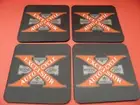 4 x Drink Coasters 10cm Excelsior Auto cycle your design or ours