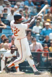 Earl Williams Baltimore Orioles bats at a Major League Basebal- 1973 Old Photo