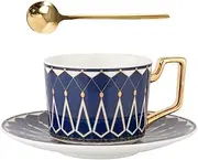 Ceramics Coffee Cup ，Tea Infuser Mug,Tea Cups and Saucers Sets for Parties, Tea Set, Porcelain Tea Cups, British Coffee Cups, Espresso Mug, Bone China,Tea Set for Adults/Friends