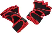 Mipcase 1 Pair Weight Lifting Gloves with Built Wrist Support Slip Half Finger Design for Training Suitable for Weightlifting and Dumbbell Workouts Men and Women