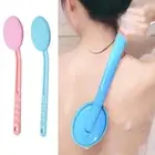 Body Brush Shower Scrubber Lotion Applicator Sponge Bath Back Brush Long Handle`